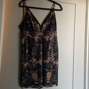 Free People Night Shimmers Dress in Black